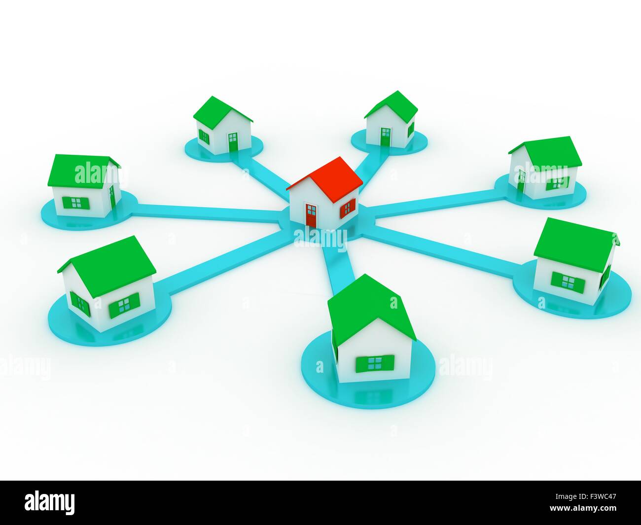 Group of houses on sale Stock Photo Alamy