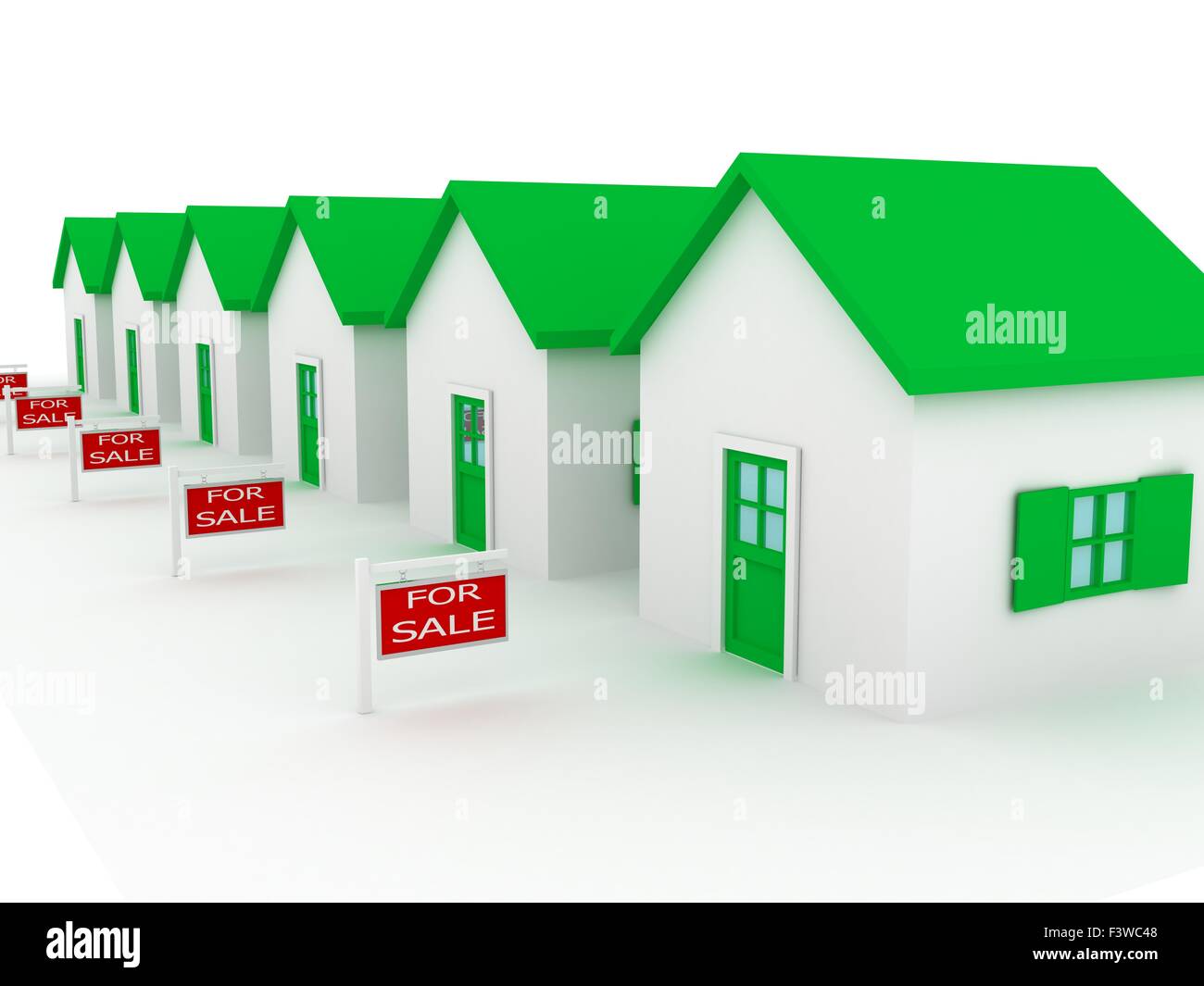 Group of houses on sale Stock Photo Alamy