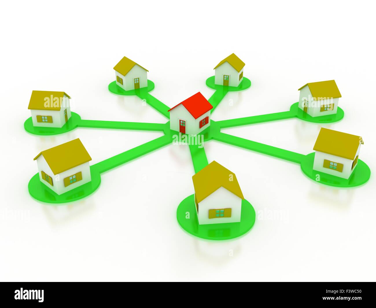 Group of houses on sale Stock Photo Alamy
