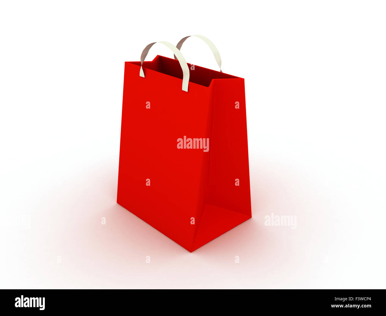 Red bag on white background Stock Photo Alamy