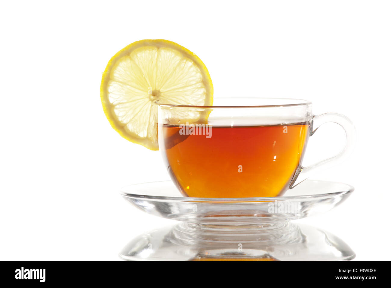 Lemon tea teacup and saucer hi-res stock photography and images - Alamy