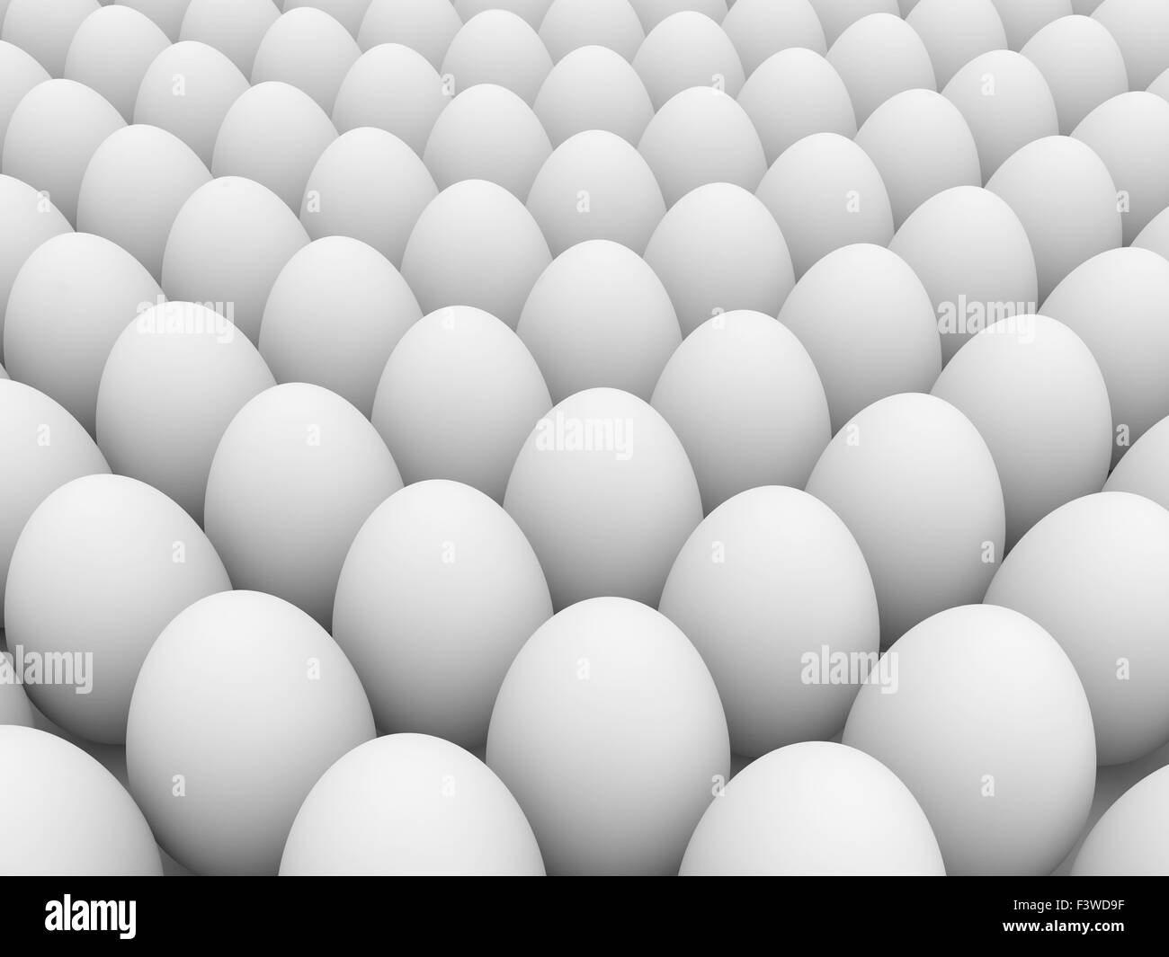 Egg over white background Stock Photo