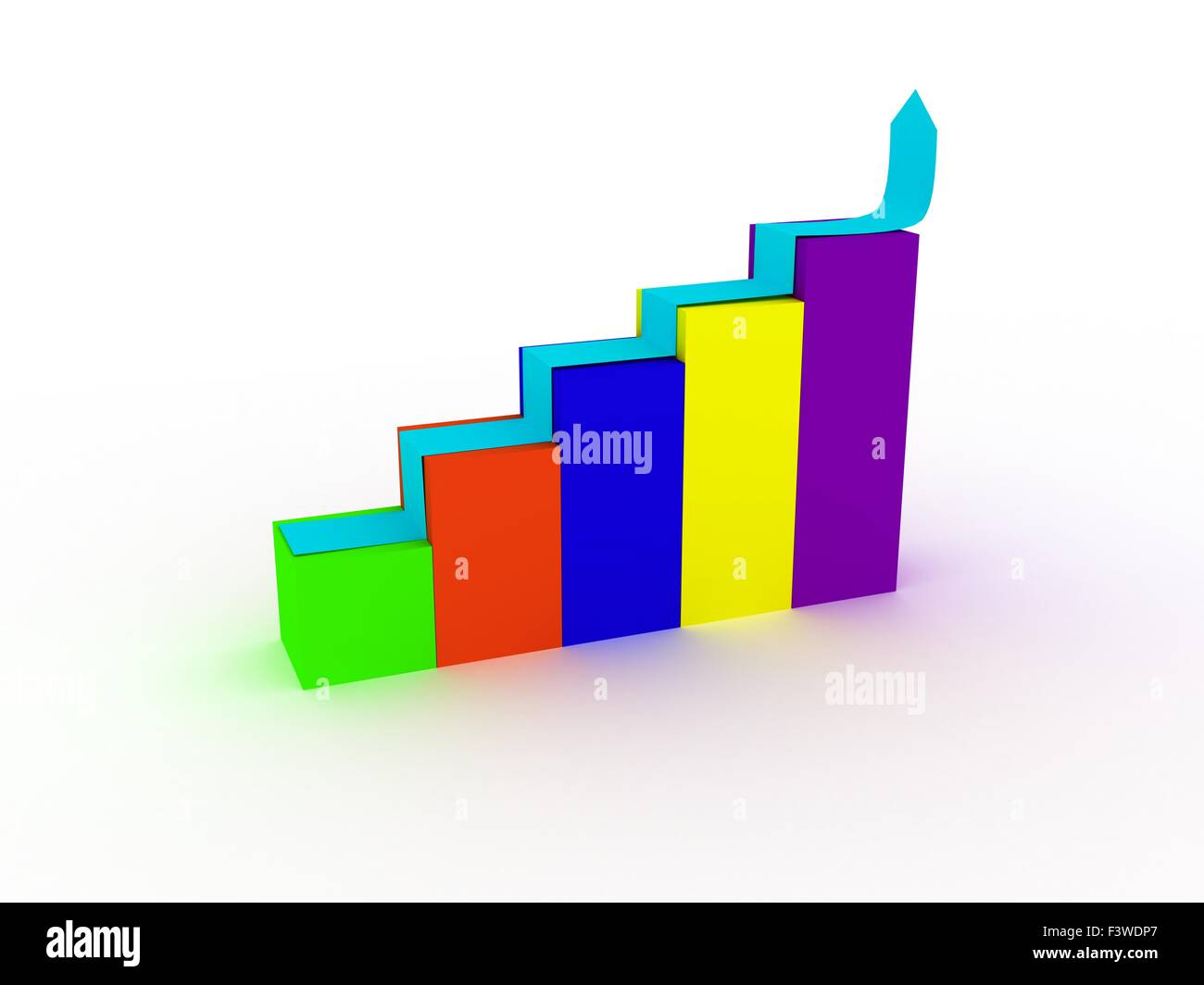 Financial chart Stock Photo
