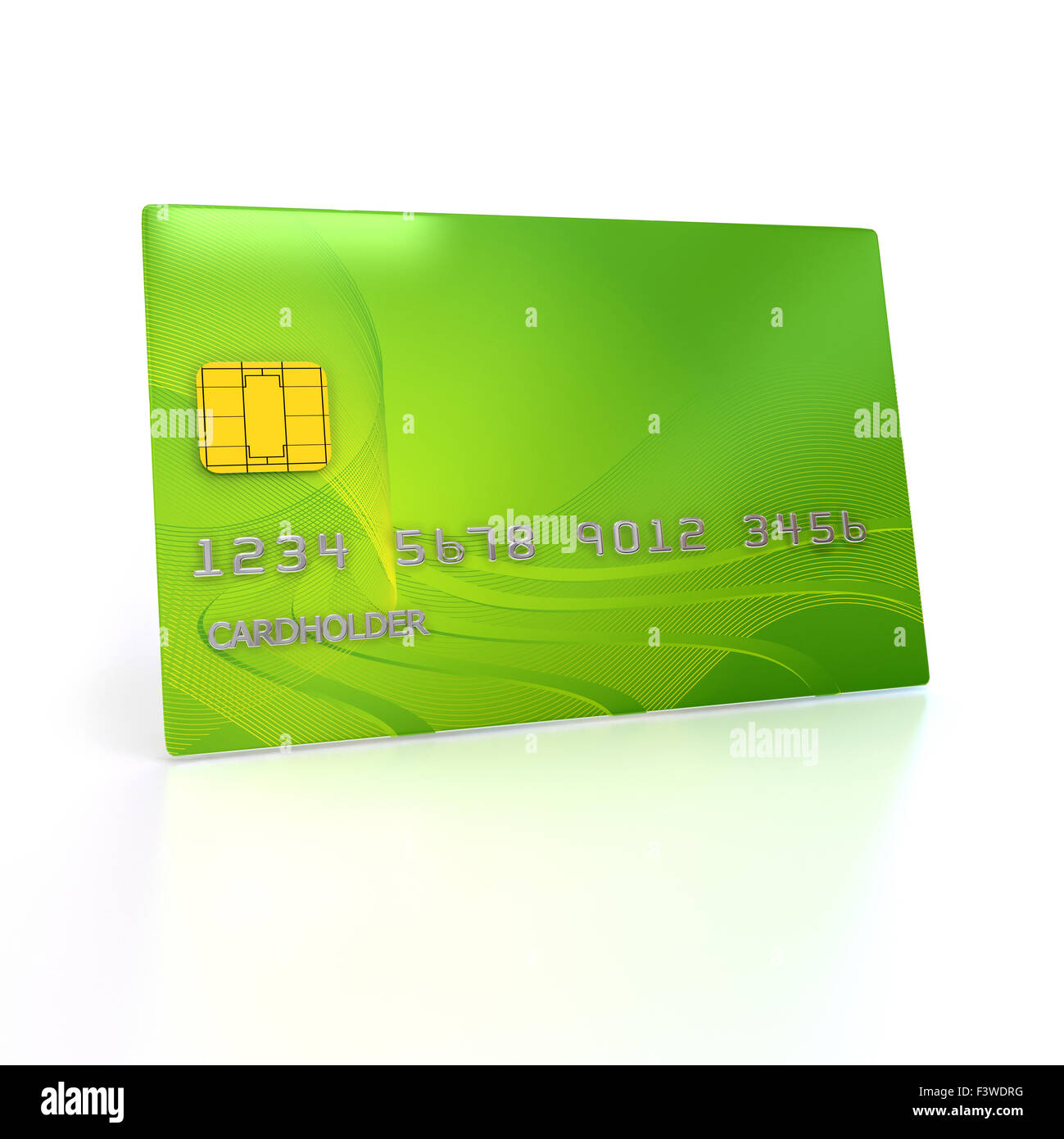 credit card over white background Stock Photo