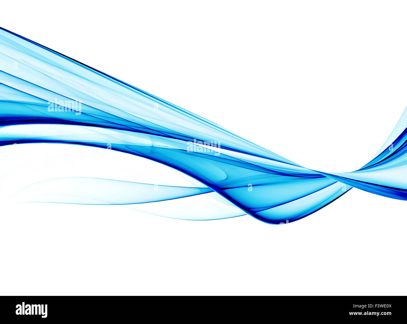 Blue abstract background with wavy lines Stock Photo - Alamy