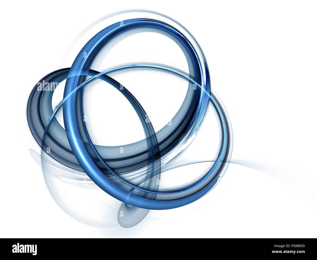 dynamic blue rotational motions Stock Photo