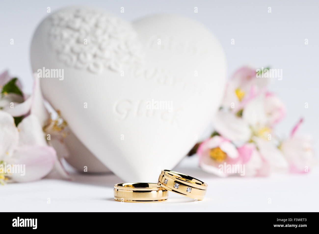 Wedding rings, wedding rings Stock Photo