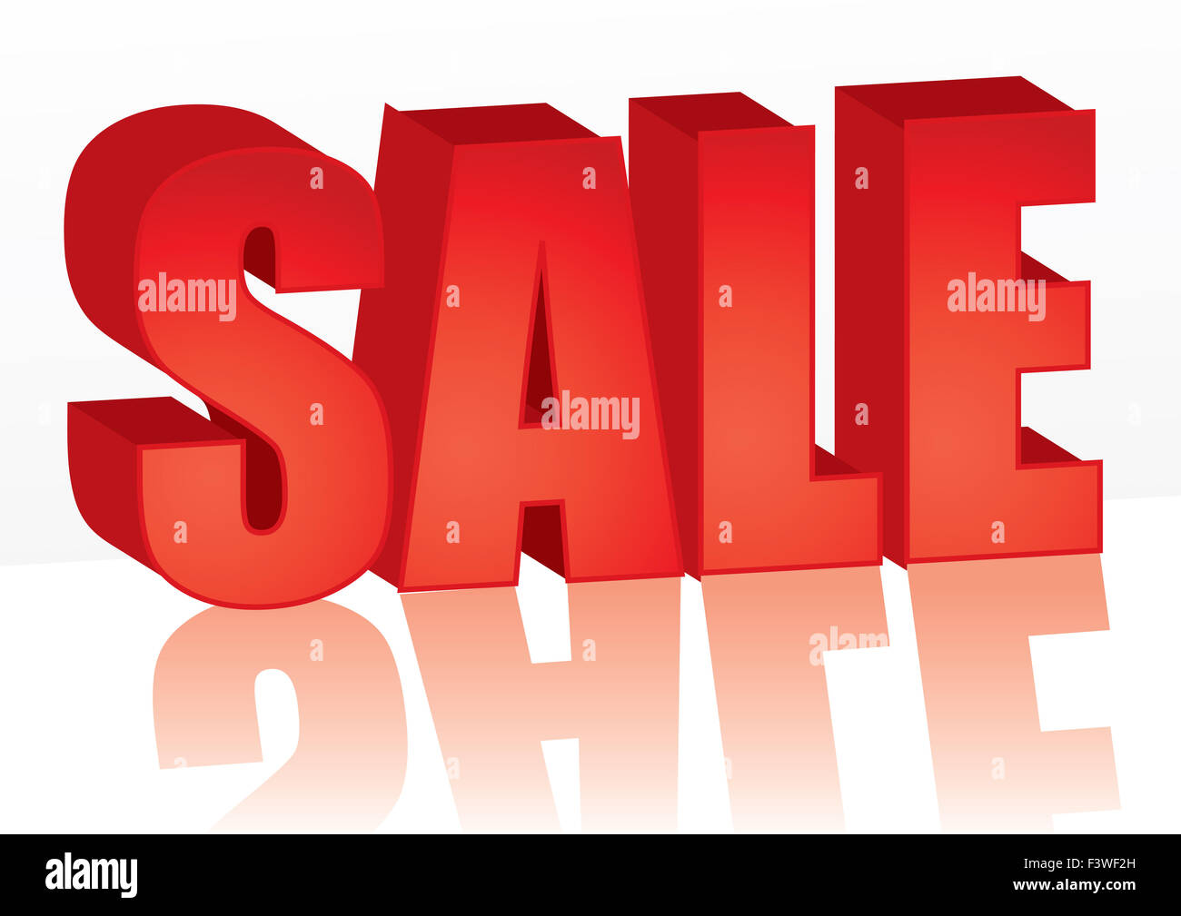 Red Sale Stock Photo