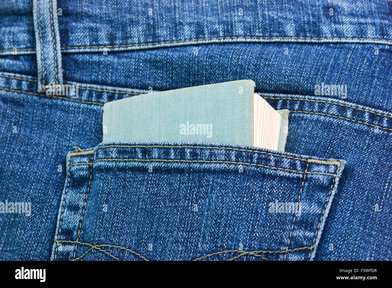 brochure in the back pocket Stock Photo Alamy