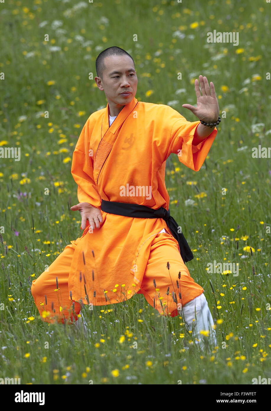 Shaolin Monk Stock Photo