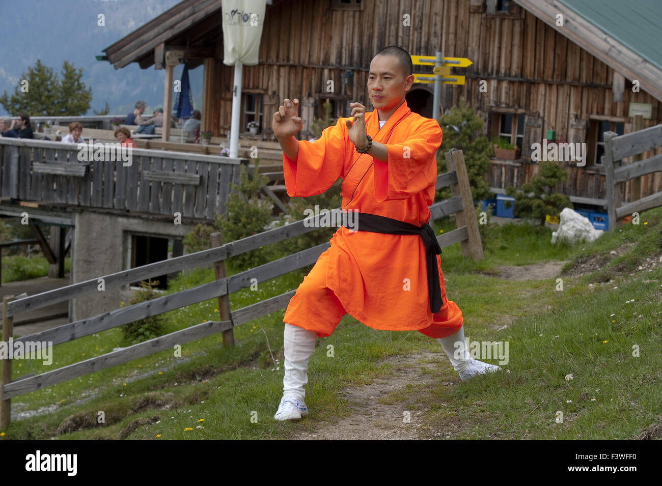 Shaolin Monk Stock Photo