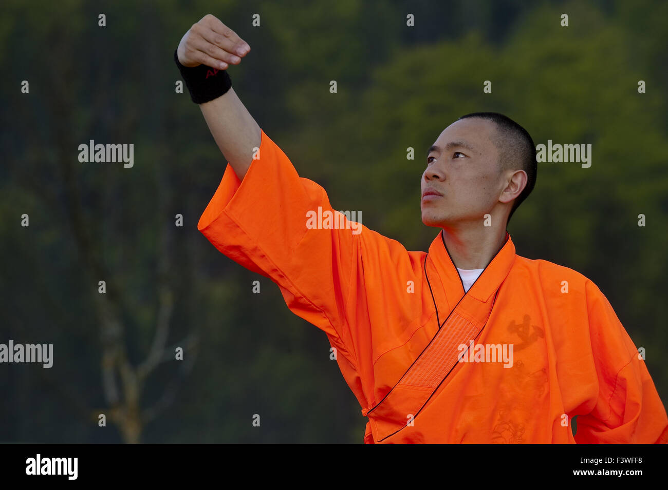 shaolin monk Stock Photo