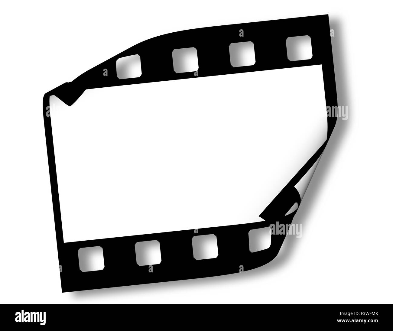 Blank film frame Stock Photo Alamy