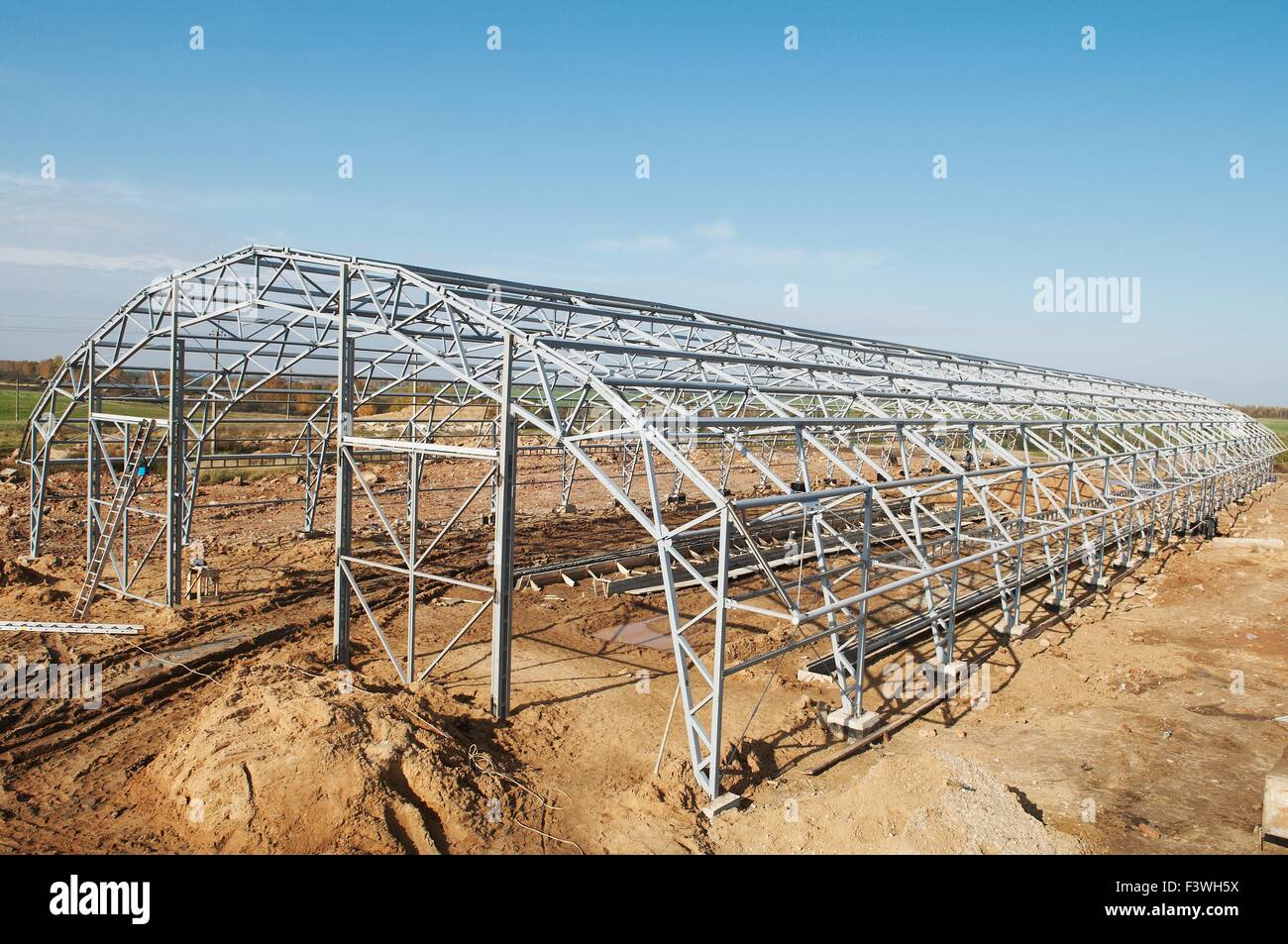 metal construction framework Stock Photo
