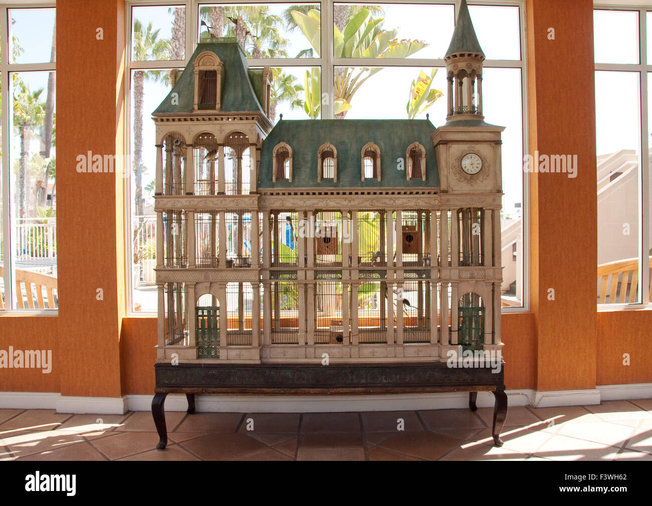 Amazing French Chateau Style Birdhouse Stock Photo 88458106