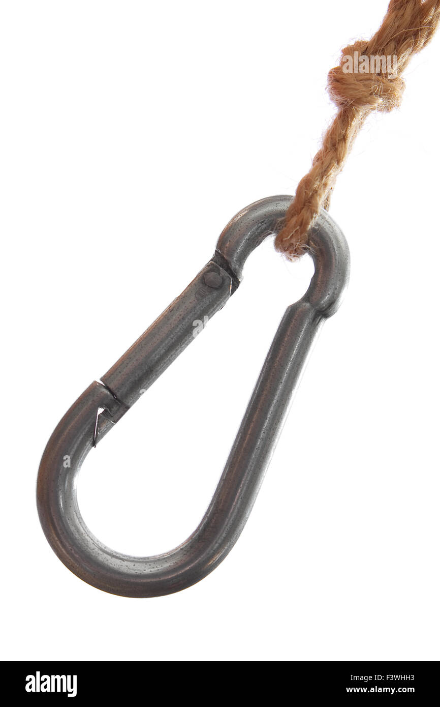Fixture climber with ropes Stock Photo