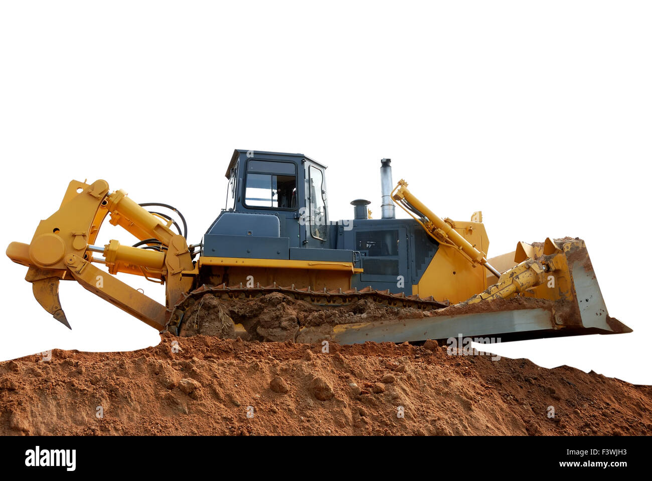Heavy bulldozer with ripper Stock Photo