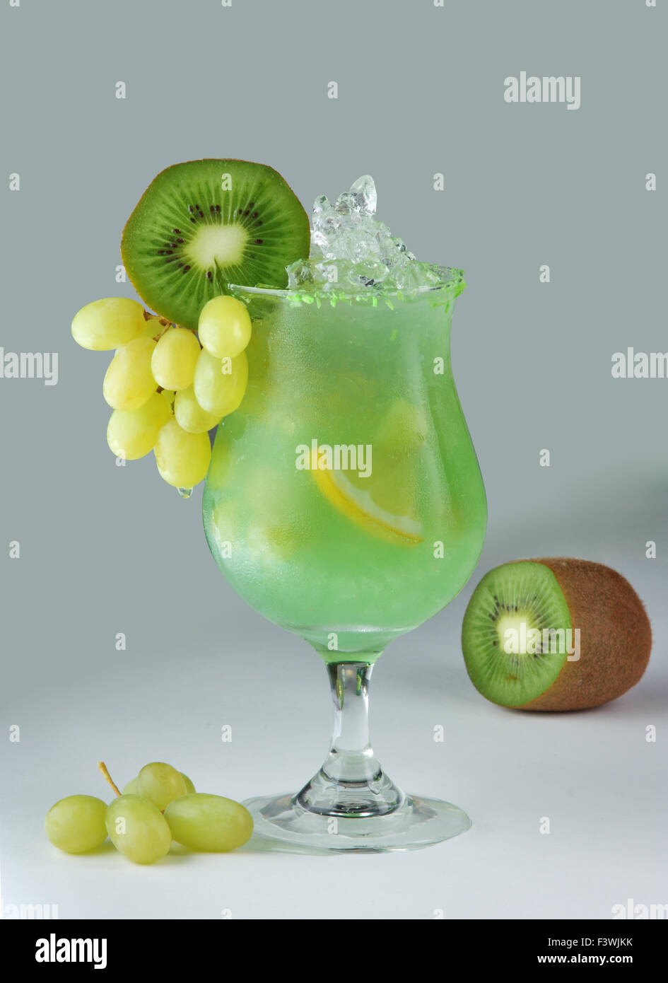 cocktails with kiwi and lemon Stock Photo
