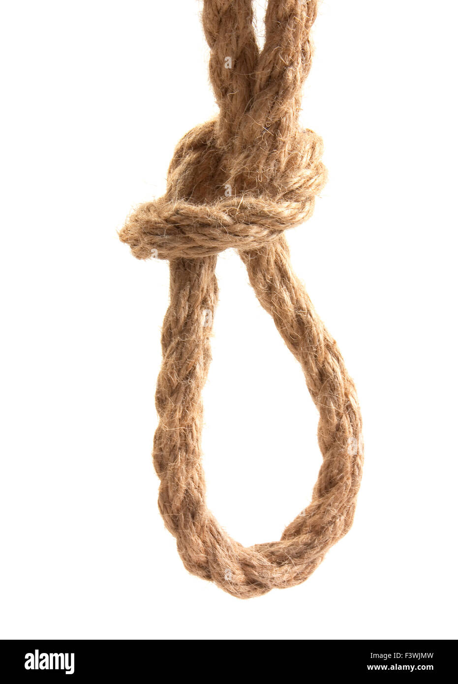 knot tied by a rope Stock Photo