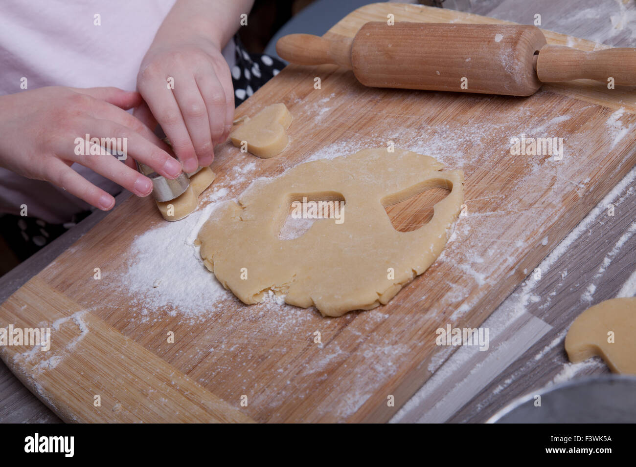 Weihnachtsplätzchen selbst gemacht Stock Photo