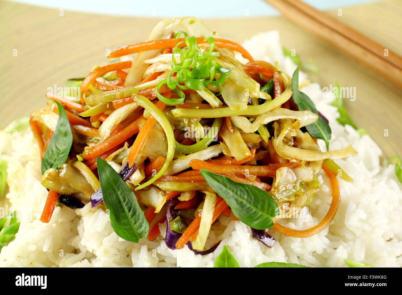 Vegetarian Stirfry Stock Photo