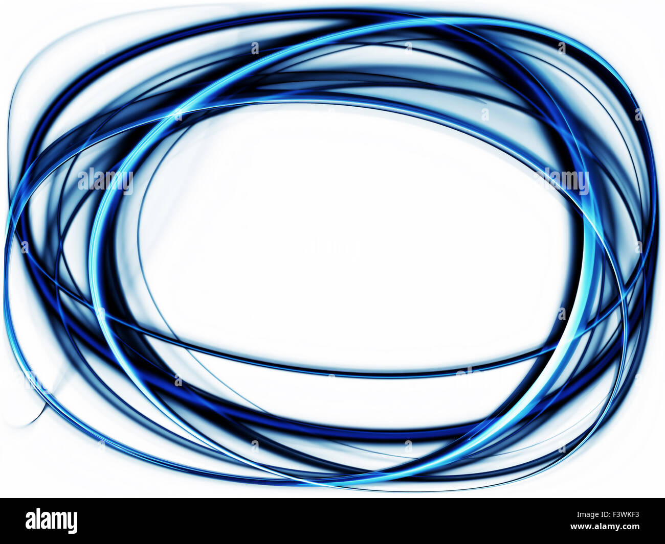 Abstract Blue Thread Like Knot, blue thread, abstract frame Stock Photo - Alamy