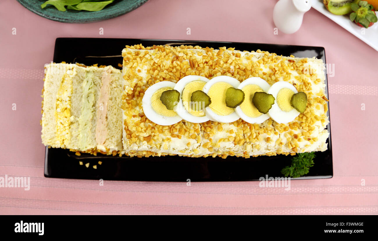 Salmon And Egg loaf Stock Photo Alamy