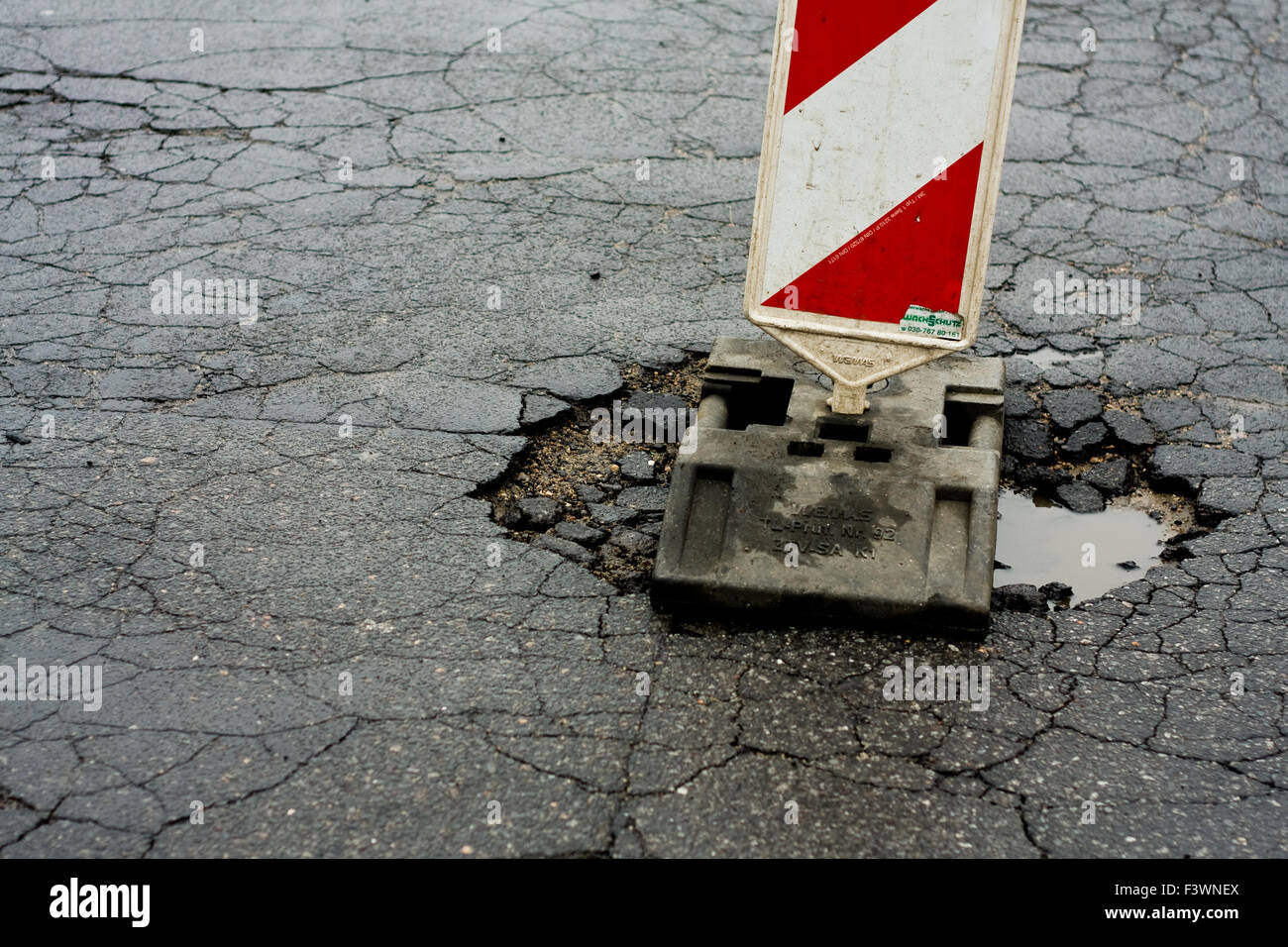 pothole Stock Photo Alamy