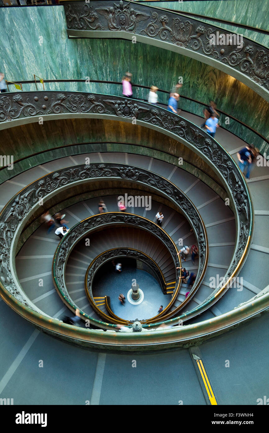 Spiral Staircase, Vatican, Rome Stock Photo Alamy