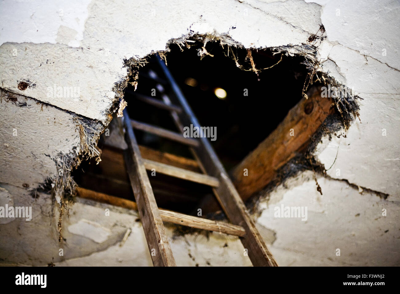 skylight in a fixer-upper house Stock Photo