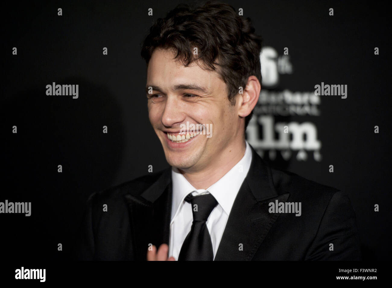 oscar nominee, james franco, flashes a smie Stock Photo Alamy