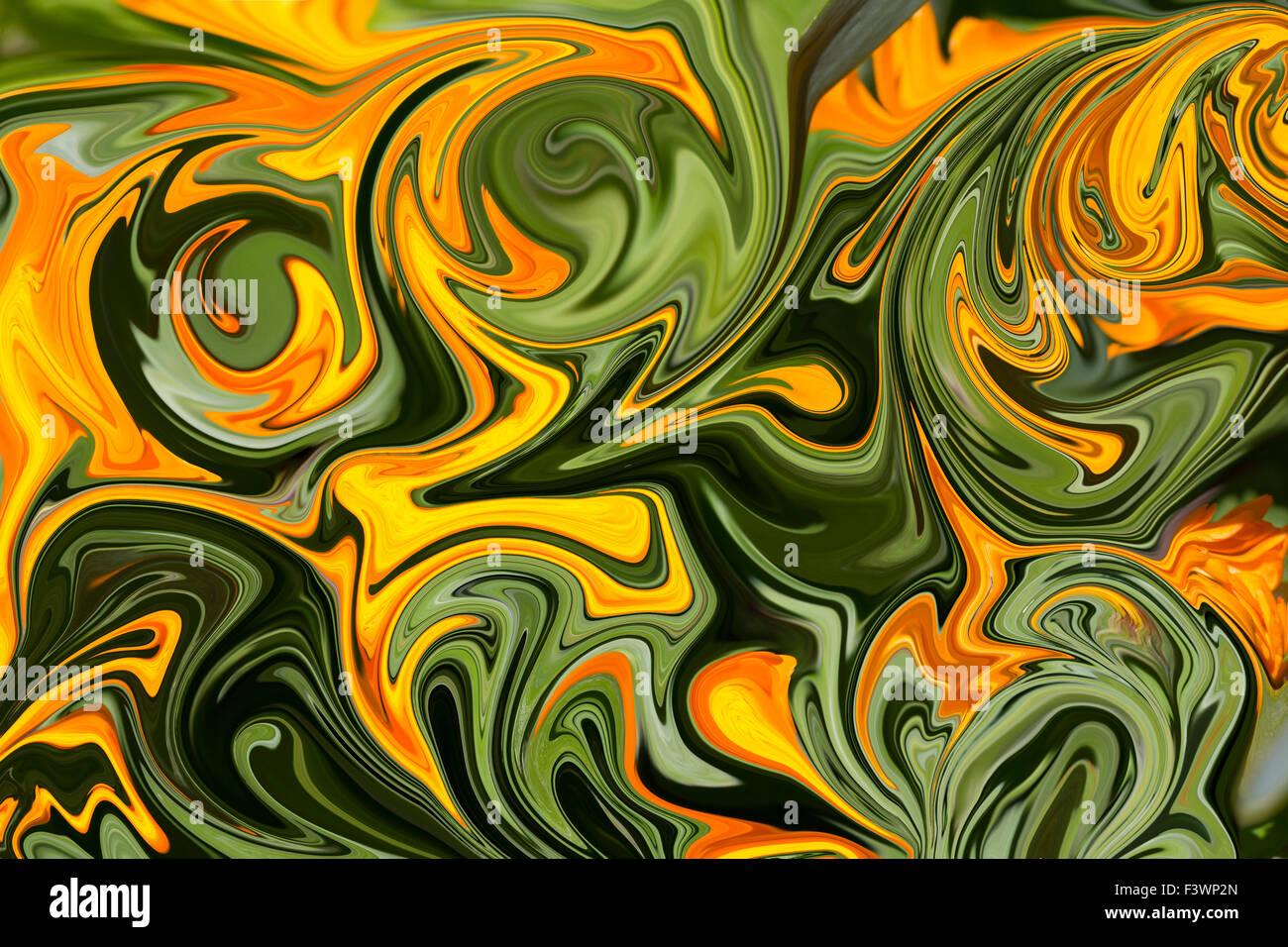Abstract image based on manipulated images of nature Stock Photo