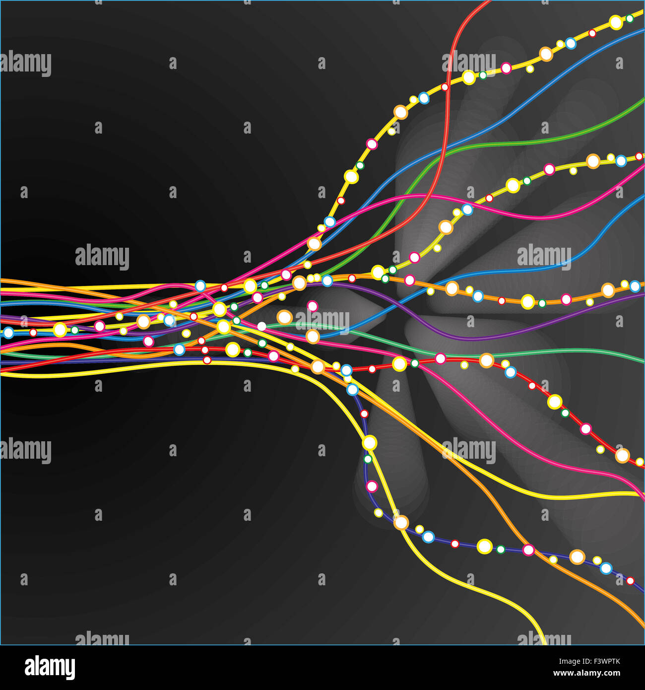 Abstract lines and rounds Stock Photo - Alamy