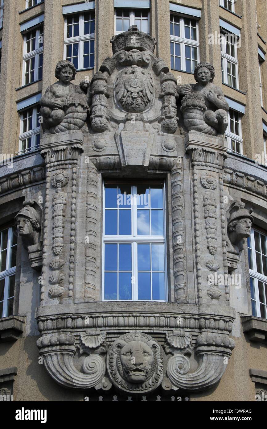 german library in leipzig Stock Photo