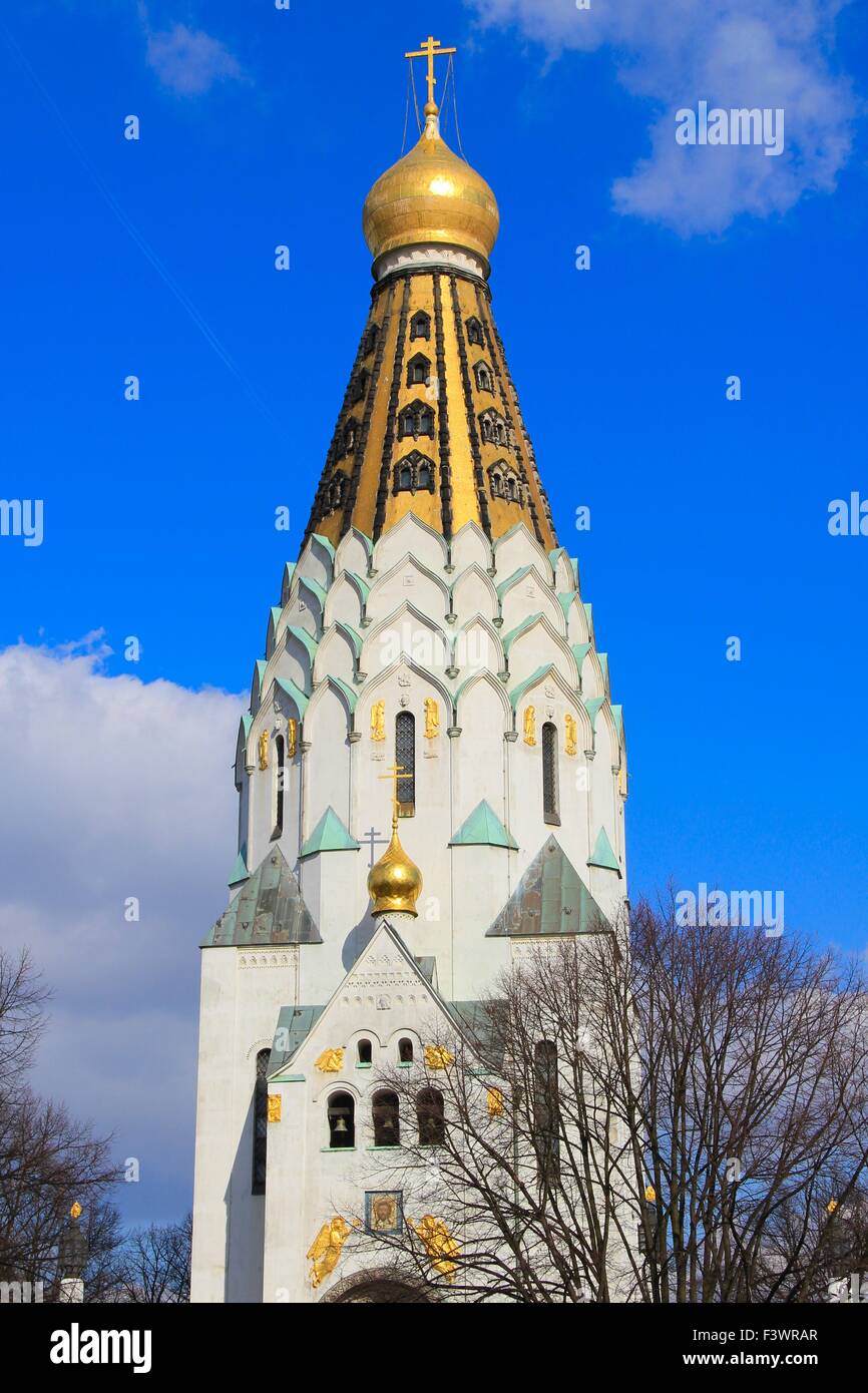russian orthodox church in leipzig Stock Photo
