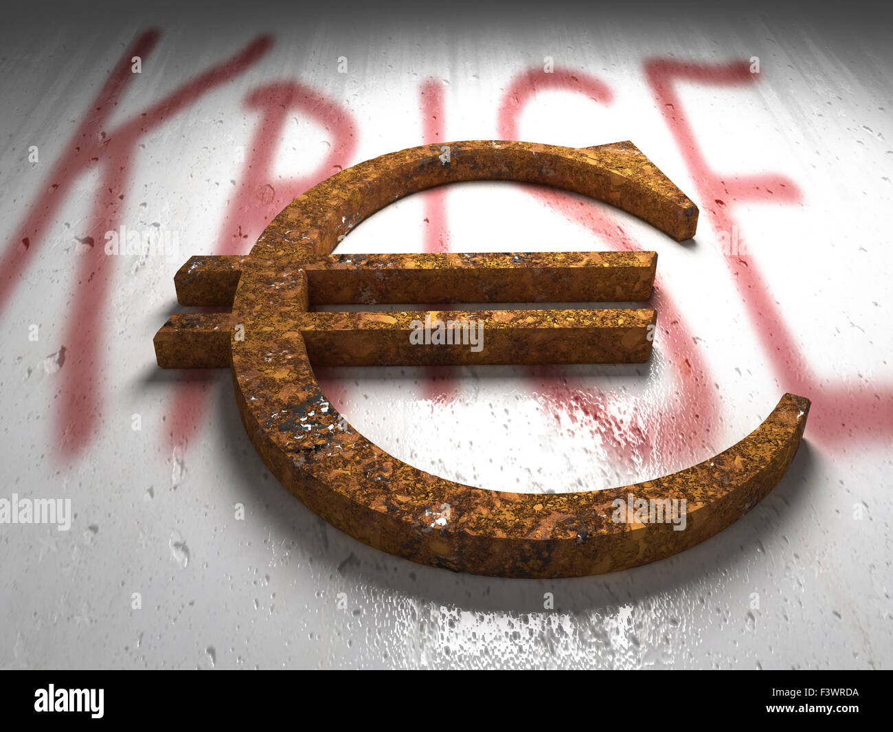 A rusty euro sign Stock Photo - Alamy