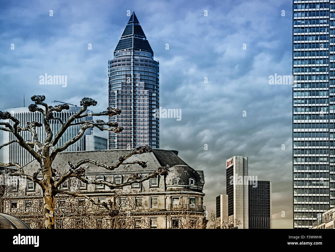 Frankfurt Mainhattan Stock Photo