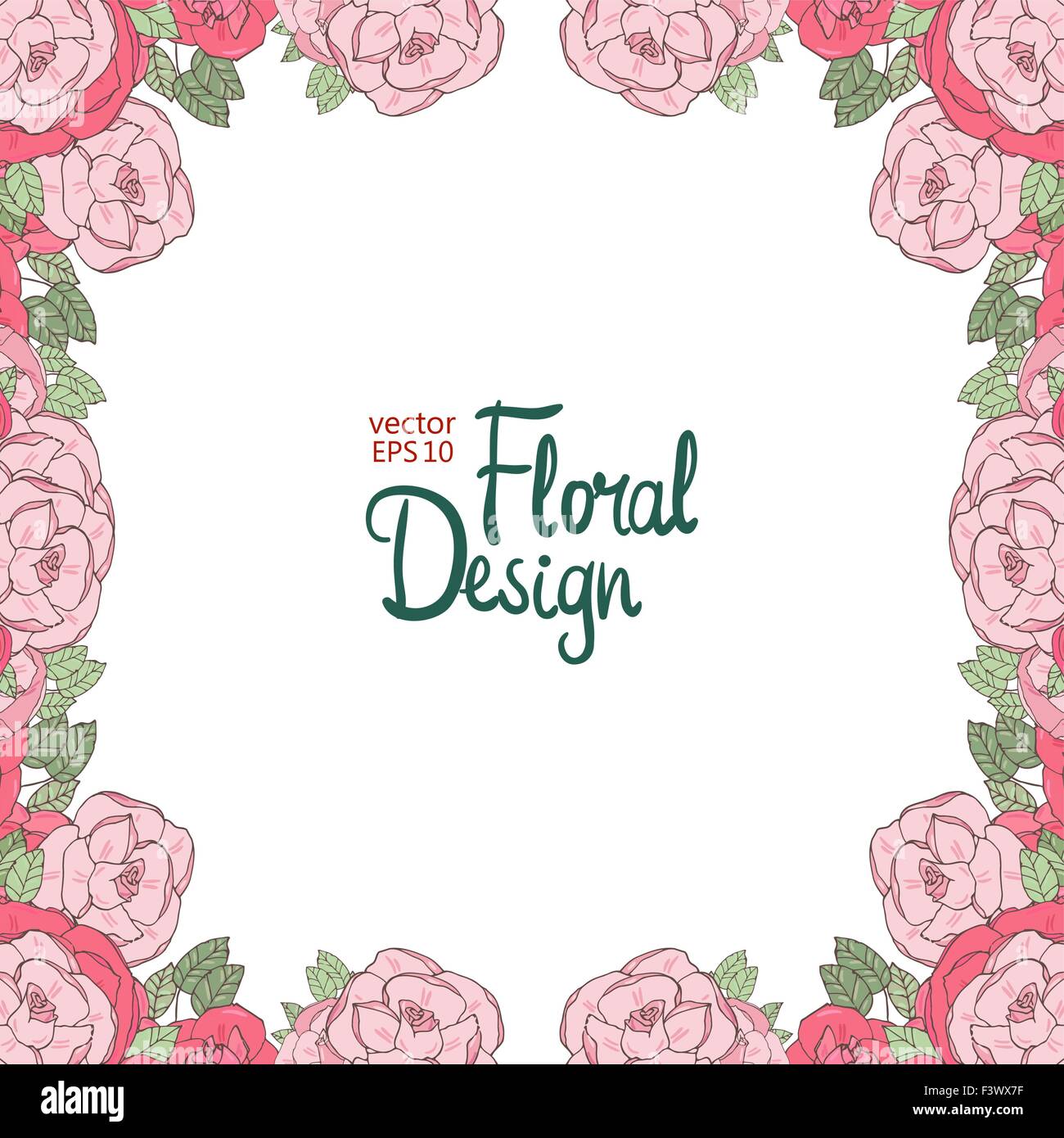 Vintage floral vector frame Stock Vector Image & Art - Alamy