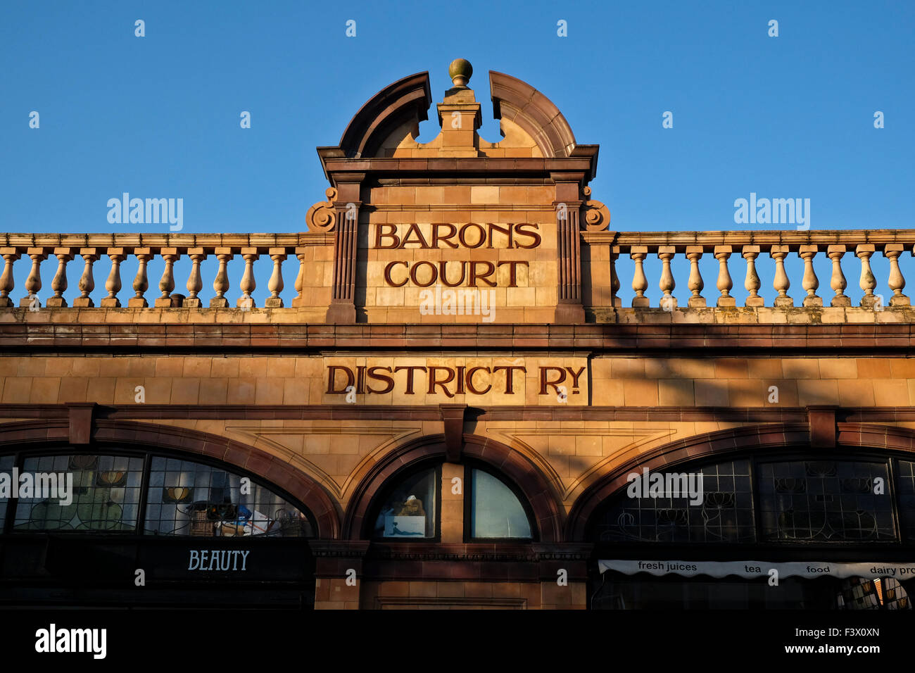 Barons Court Station Stock Photo Alamy