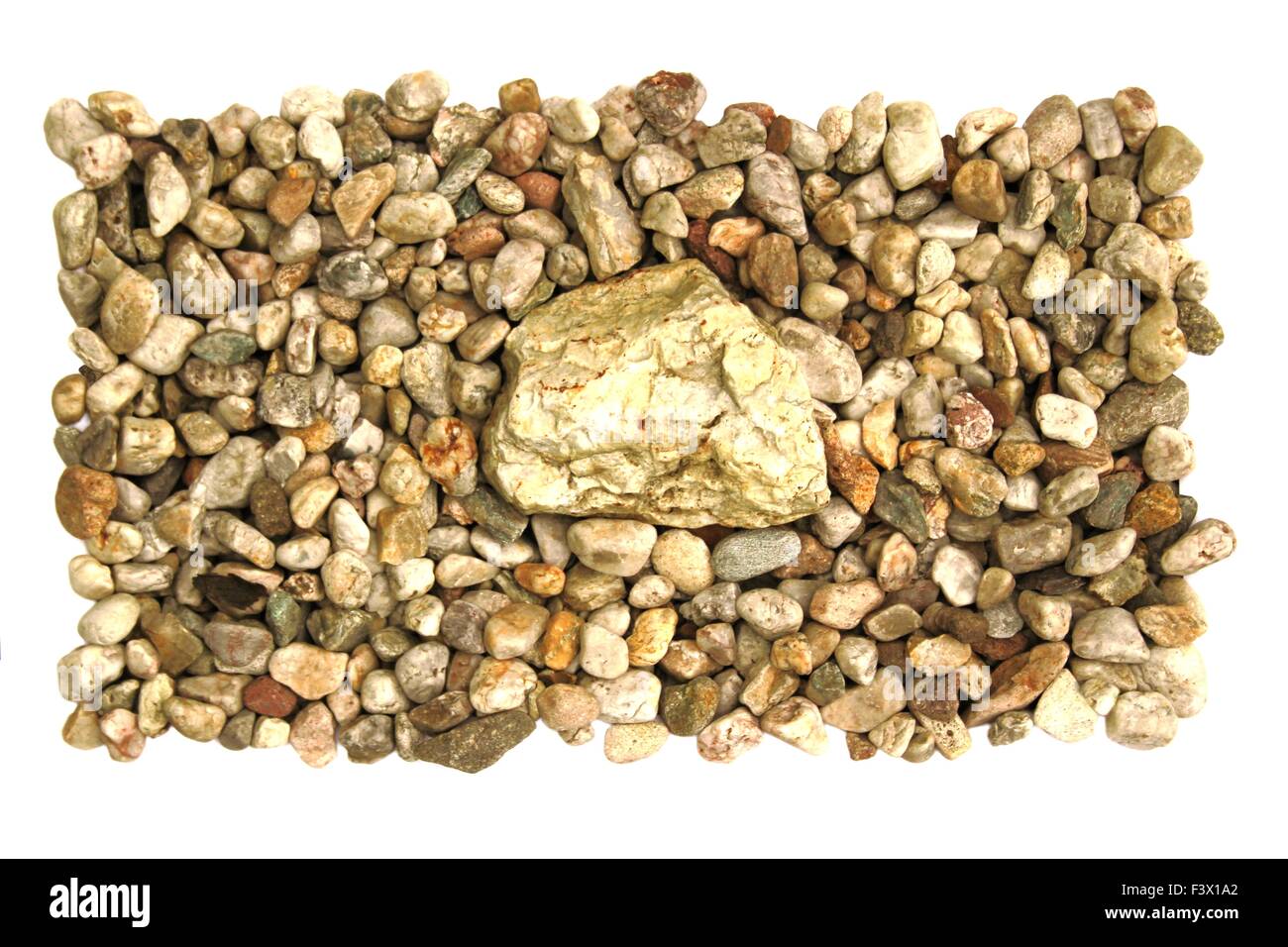 Stone In The Gravel Stock Photo Alamy