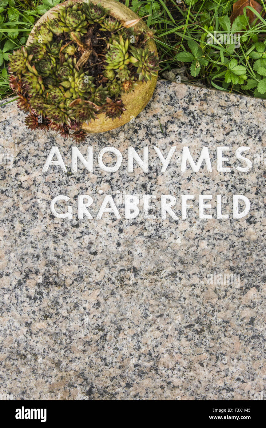 anonymous graves Stock Photo