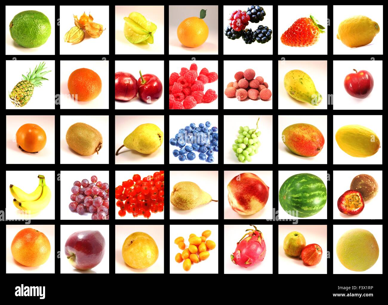 Fruits from around the world Stock Photo