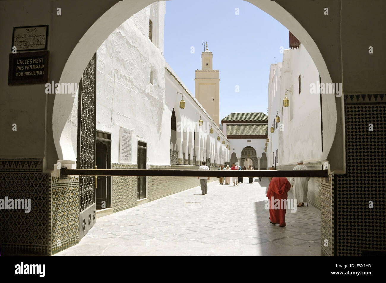 Morocco Moulay Idriss Shrine of Islam Stock Photo