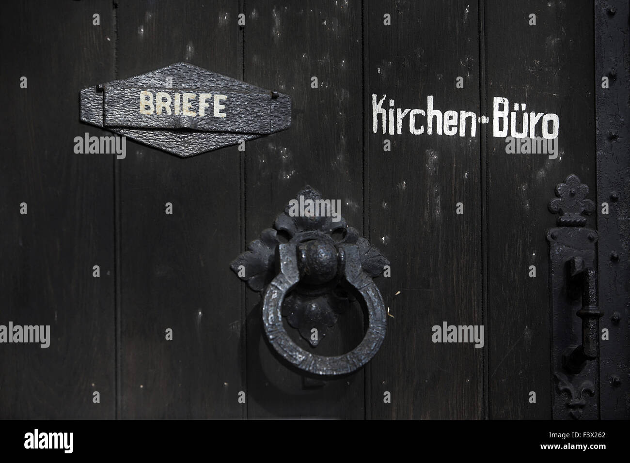 Old Churches Office Door Signs Stock Photo 88468298 Alamy