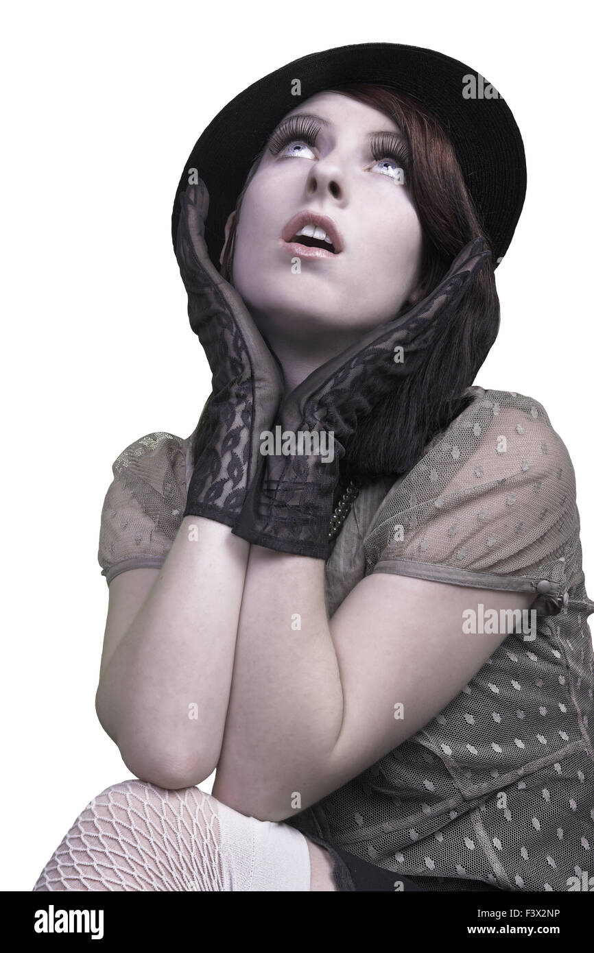 Junge erwachsene frau 20 25 jahre 20 jahre 20er jahre hi-res stock ...