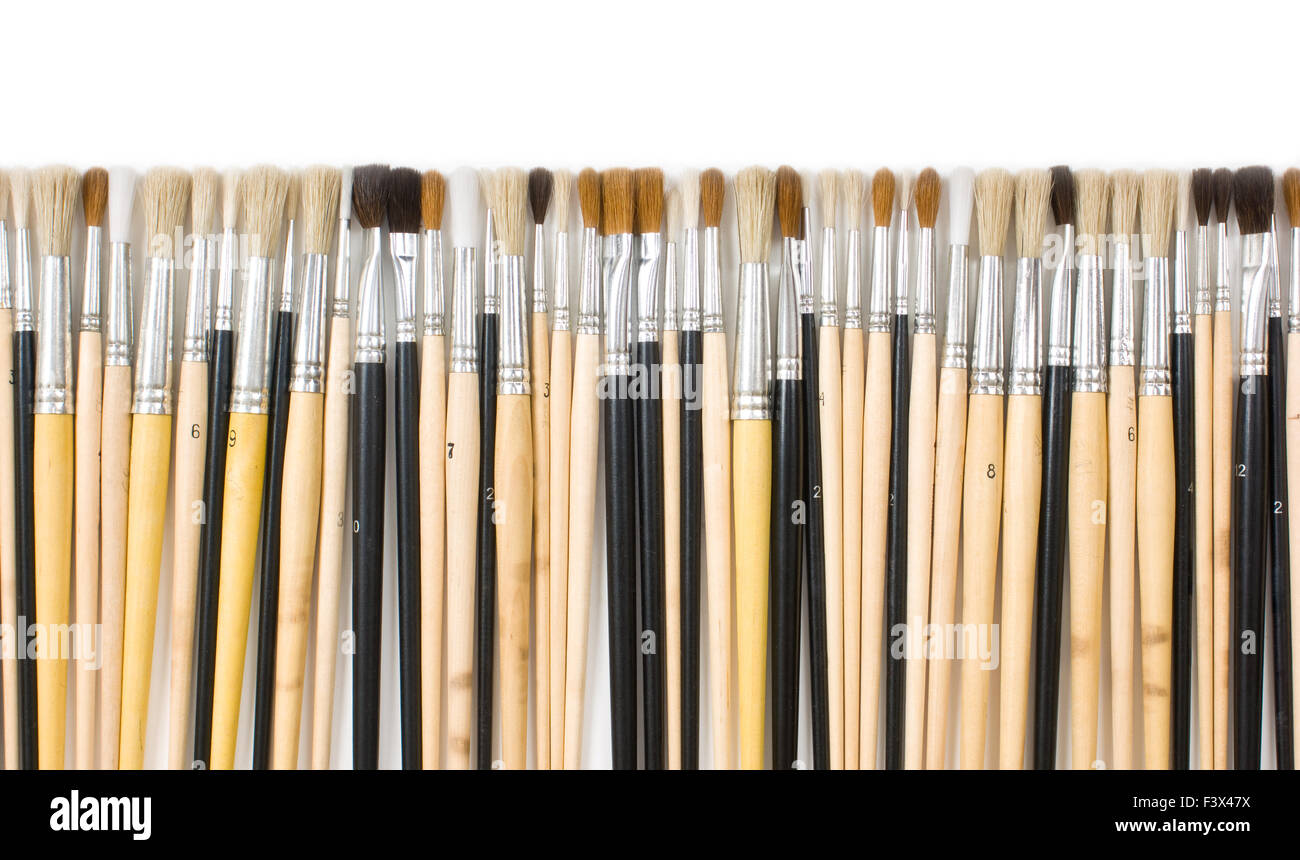 brush drawing Stock Photo