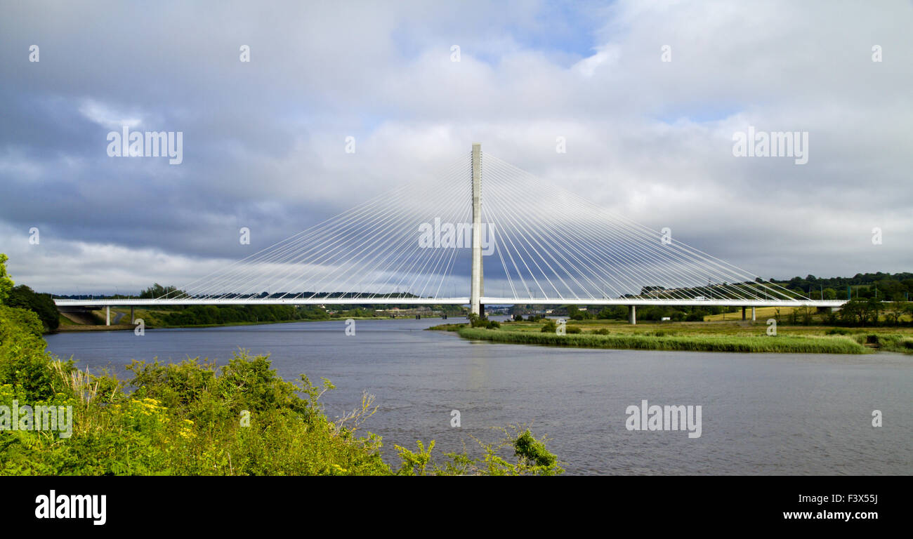 Suspension bridge in Waterford, Ireland Stock Photo