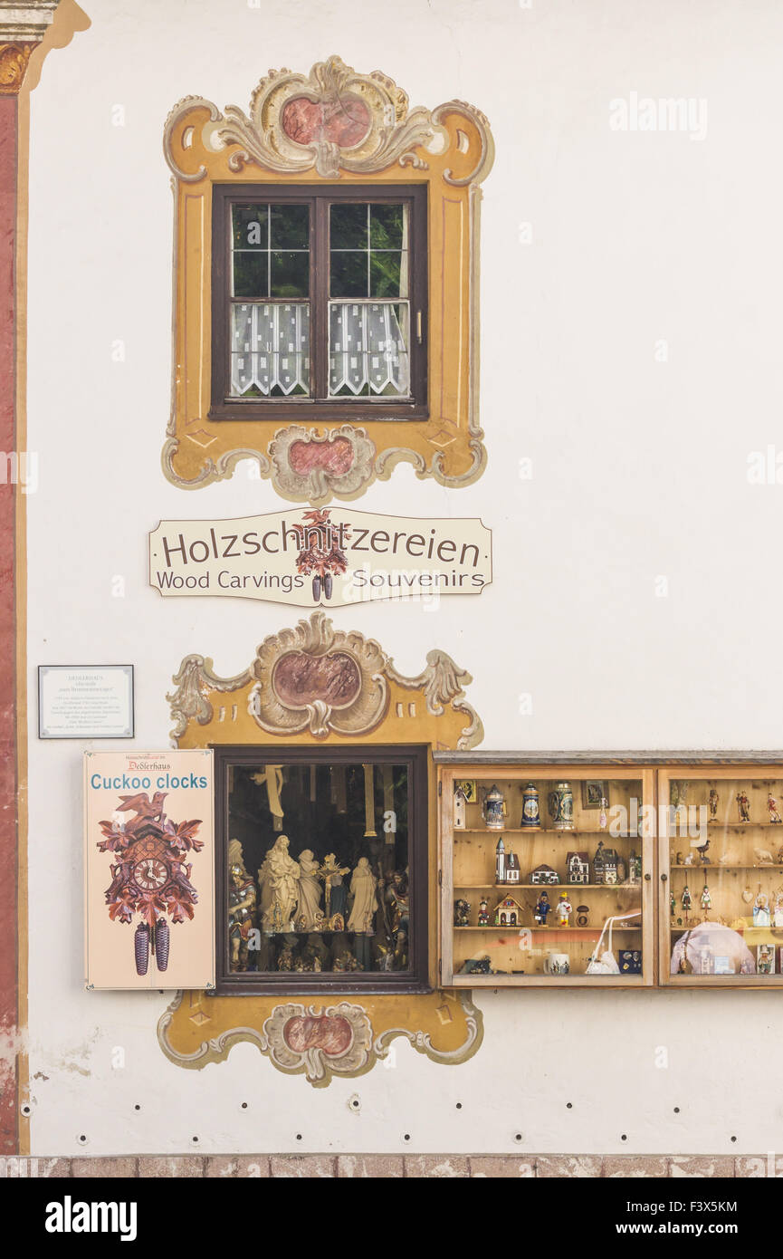 shop specializing in wood carving works Stock Photo Alamy