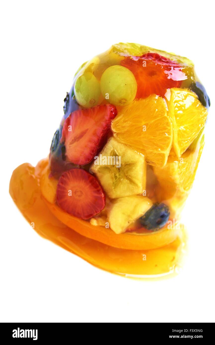 Fruit in Jelly Stock Photo Alamy