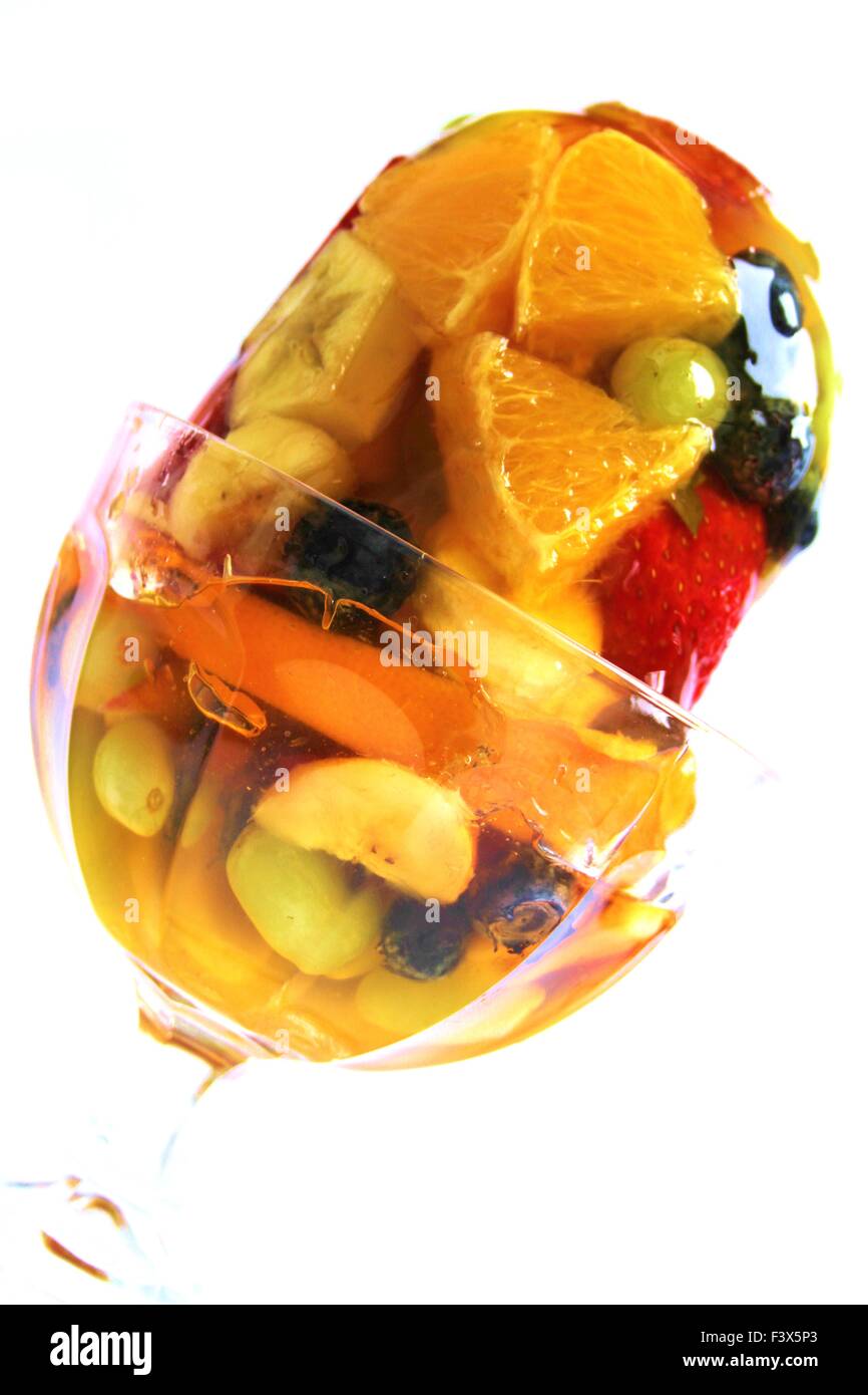 Fruit in Jelly Stock Photo Alamy